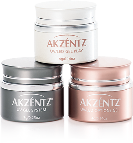 メーカー公式店 AKZENTZ UV/LED✕２と４gケース新品 リフィル 25g ベースジェル ネイルベースコート/トップコート